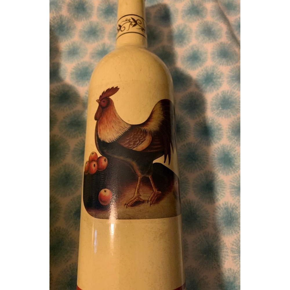 Vintage Style Rooster Ceramic Decorative Wine Bottles Farmhouse Decor‎ Set of 2 - Picture 5 of 8